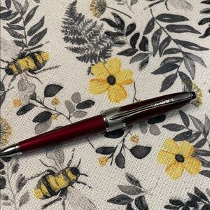 Redish Wine and Silver Authentic  Cross Ballpoint Pen